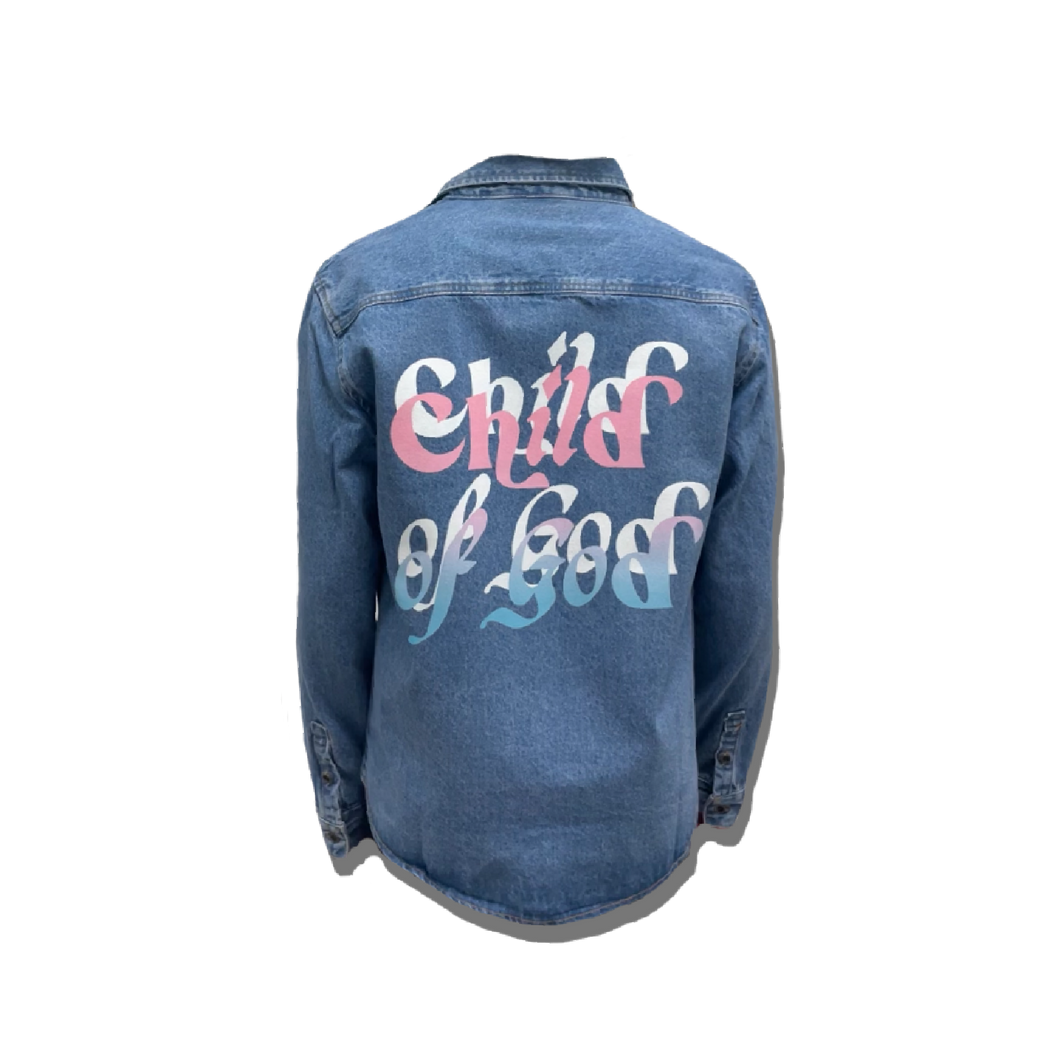 Lavish Studios™ Child of God Heavy Denim Shirt i1
